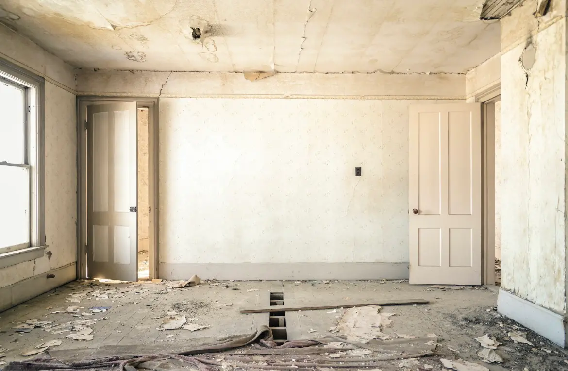 Waste disposal crew managing a cleanout project in Great Neck